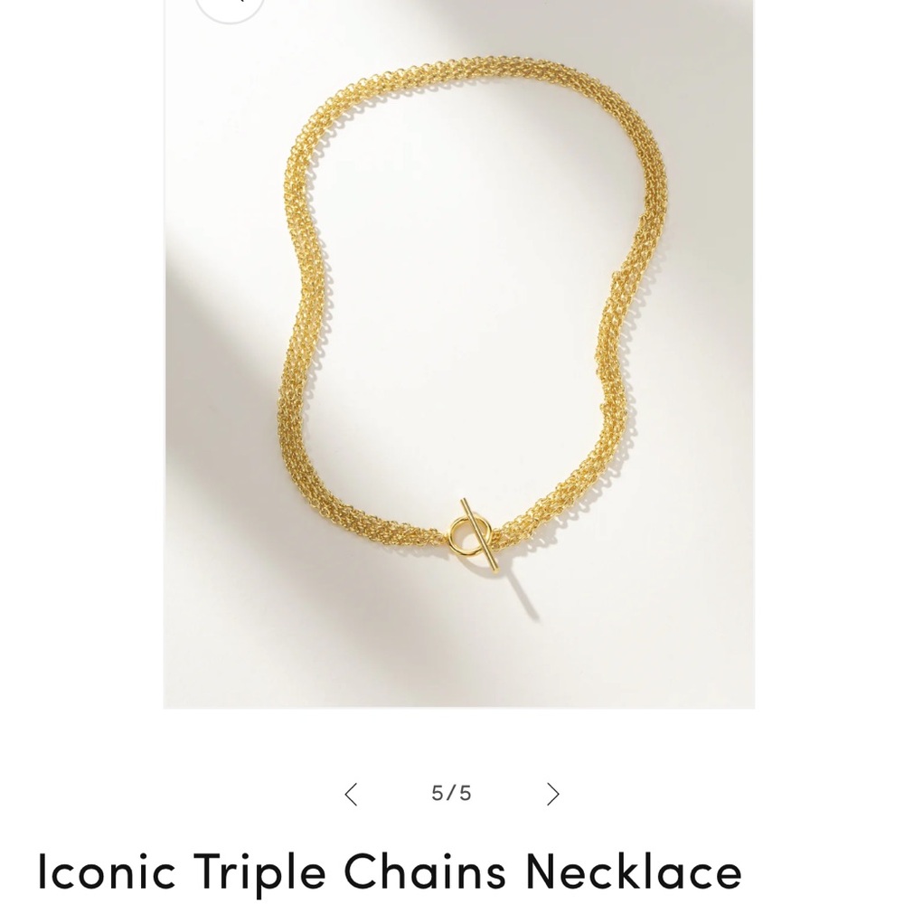 Uncommon James Iconic Triple Chains Necklace // NWT